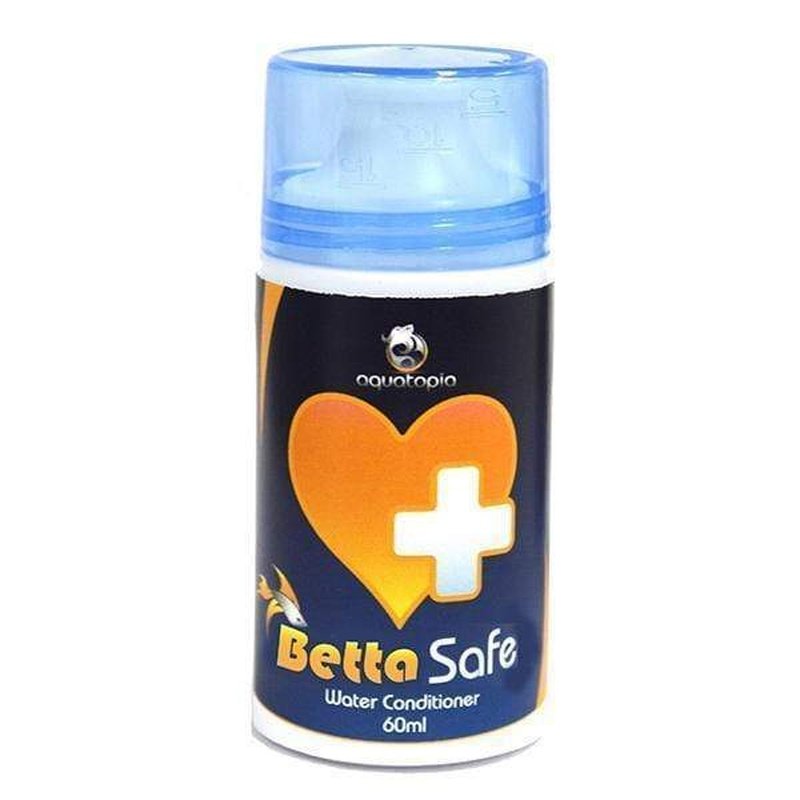 Aquatopia Betta Safe Water Conditioner 60ml - Removes Chlorine & Heavy Metals for Healthy Betta Fish - Perfect for Aquarium & Fish Tank Maintenance