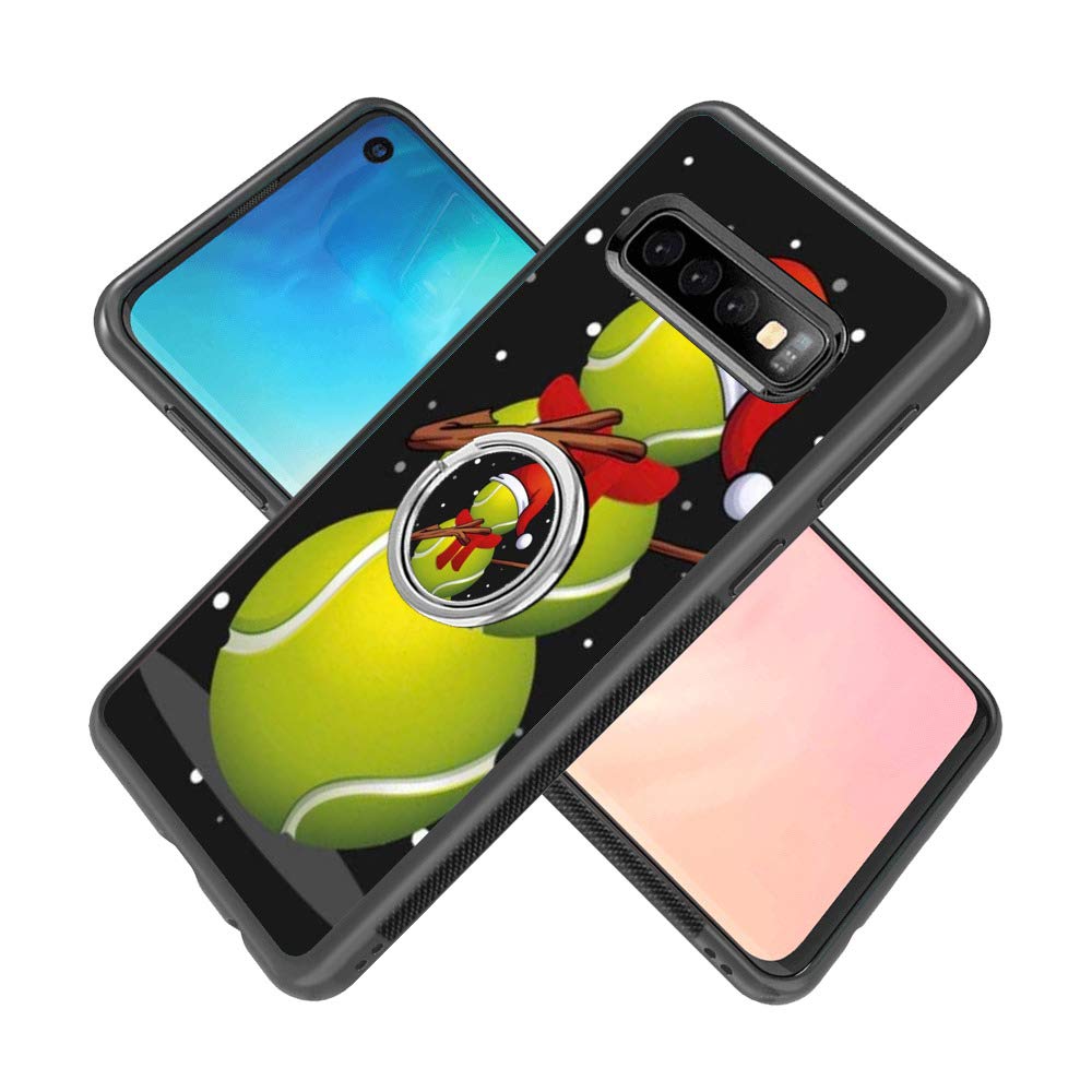 Shockproof Samsung Galaxy S10 Phone Case with Ring Holder Stand - Soft TPU & Premium PC Protective Cover, 360° Rotating Ring Kickstand for Samsung Galaxy S10 (Black) | Perfect for Work, Travel & Outdoor Activities