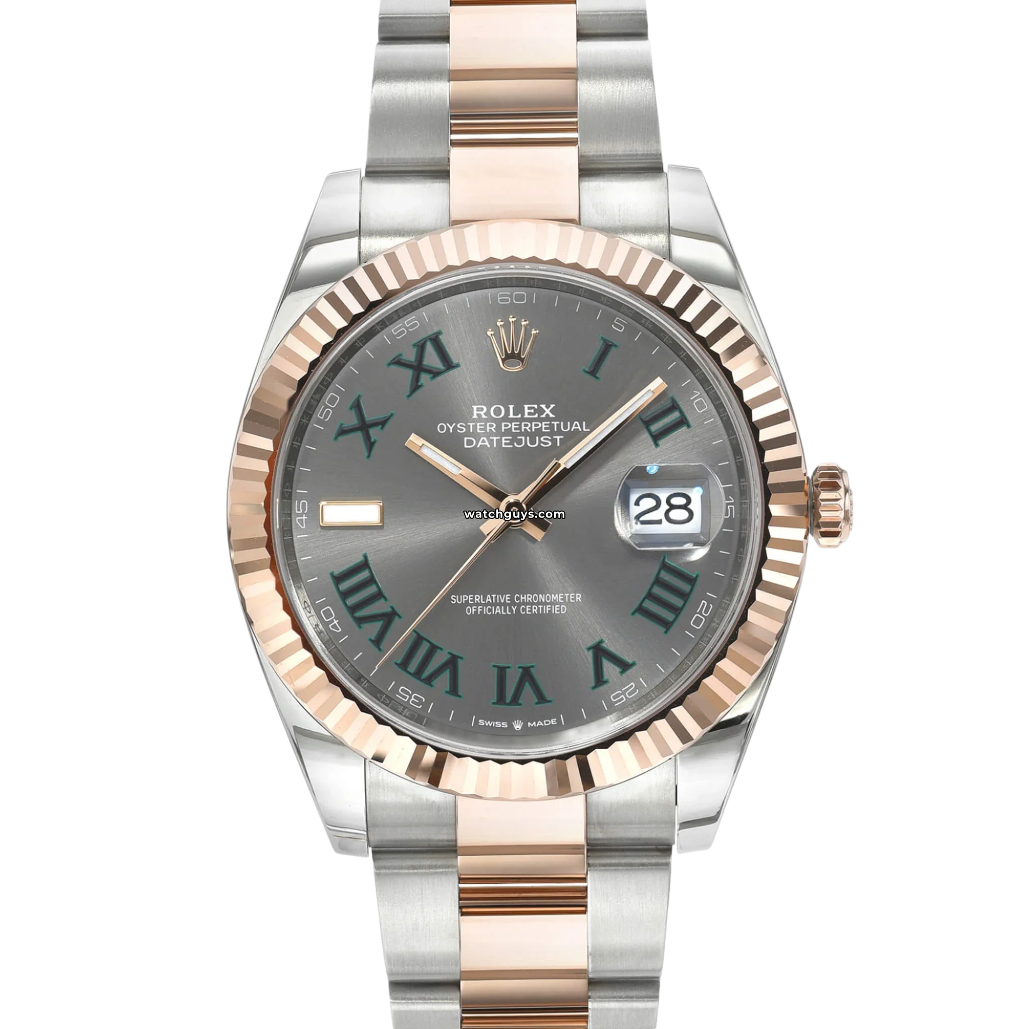 Rolex Datejust 126331 Wimbledon Oyster Watch - Luxury Stainless Steel & Everose Gold Men's Timepiece - Perfect for Business Meetings & Formal Events