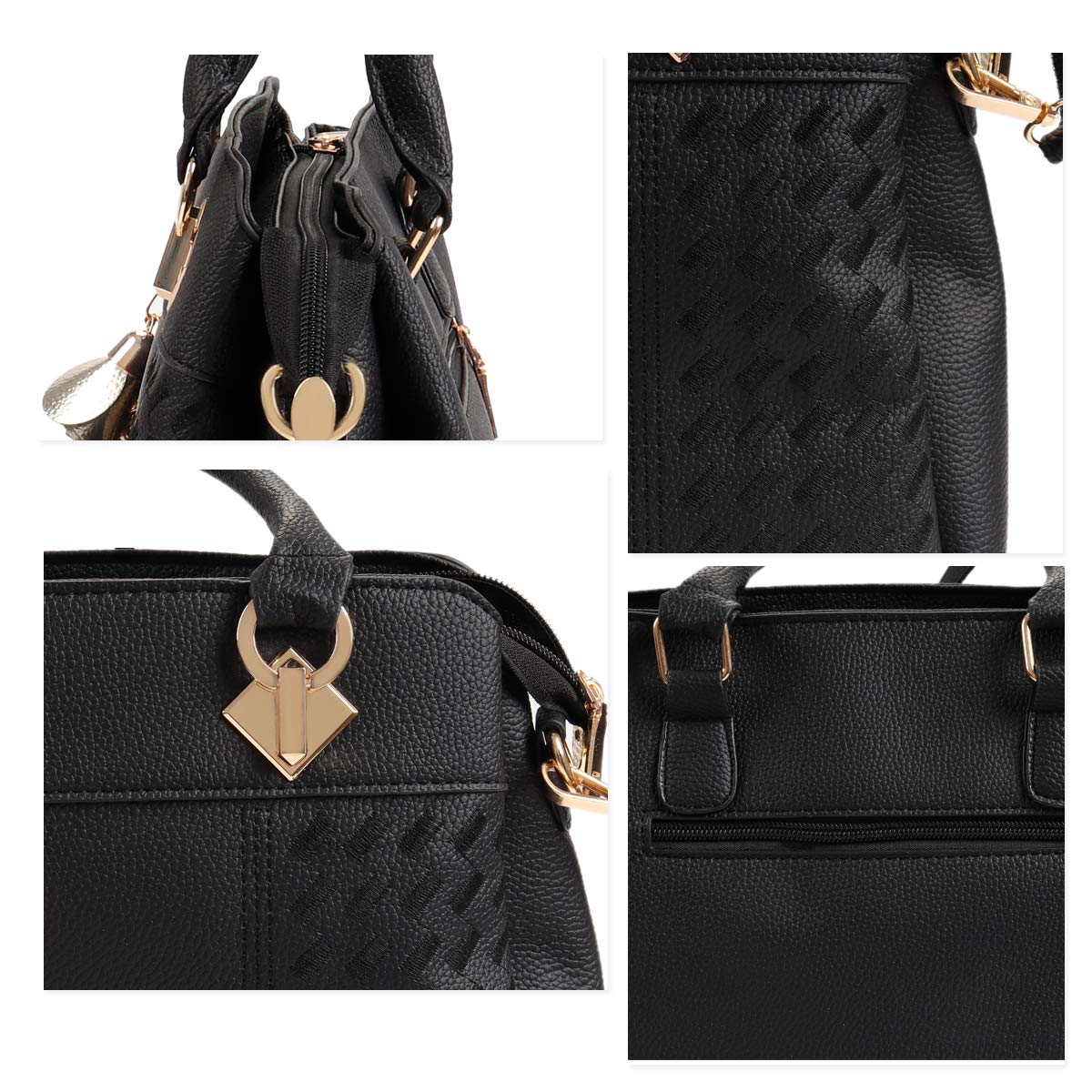 Poxas Women's Crossbody Bag with Top Handle - Stylish Shoulder Purse for Everyday Use, Work, and Travel | Includes Matching Wallet