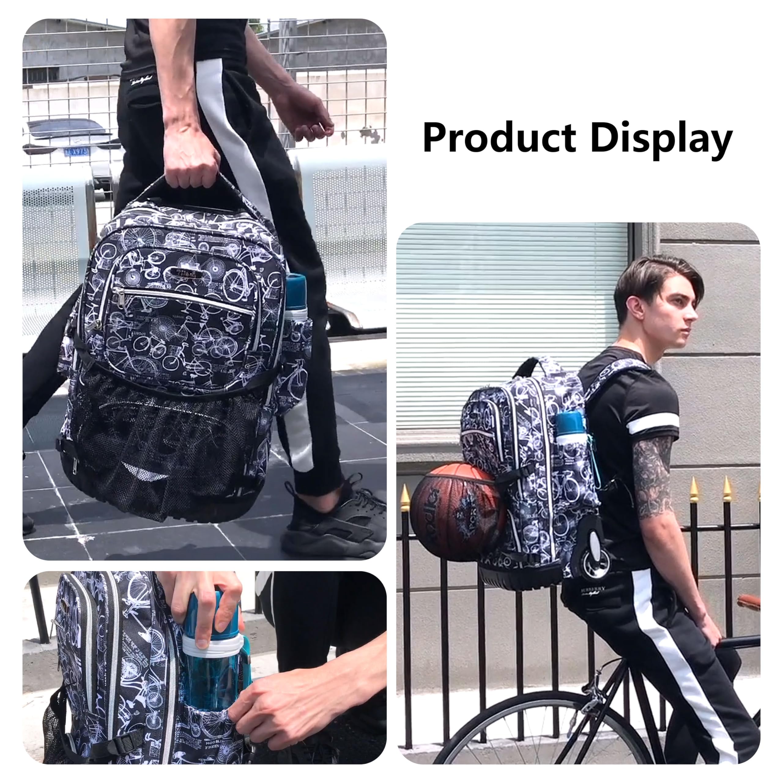 19 Inch Rolling Backpack for Teens - Lightweight Wheeled School Backpack with Sneaker Compartment | Perfect for School, Travel & Gym Use