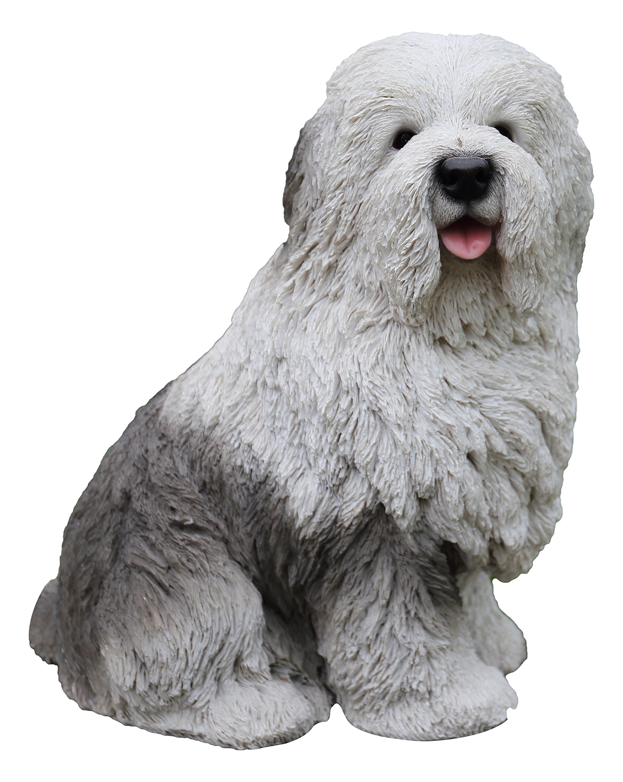 Handcrafted Old English Sheepdog Statue - Premium Home Decor Gift for Dog Lovers | Perfect for Living Room, Office Desk & Garden Decor