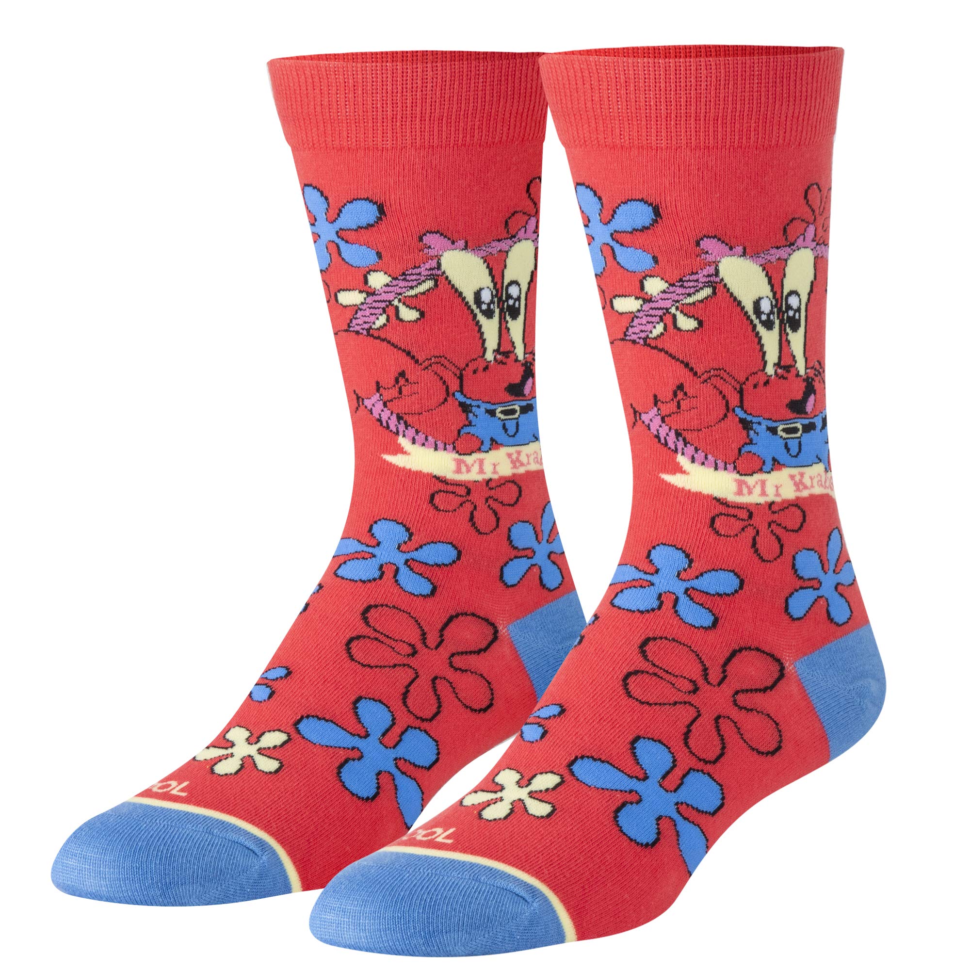 SpongeBob SquarePants Novelty Crew Socks for Women - Fun Cartoon Graphic Print, Soft Comfortable Large Size Socks - Perfect for Cosplay, Gifts, and Everyday Wear