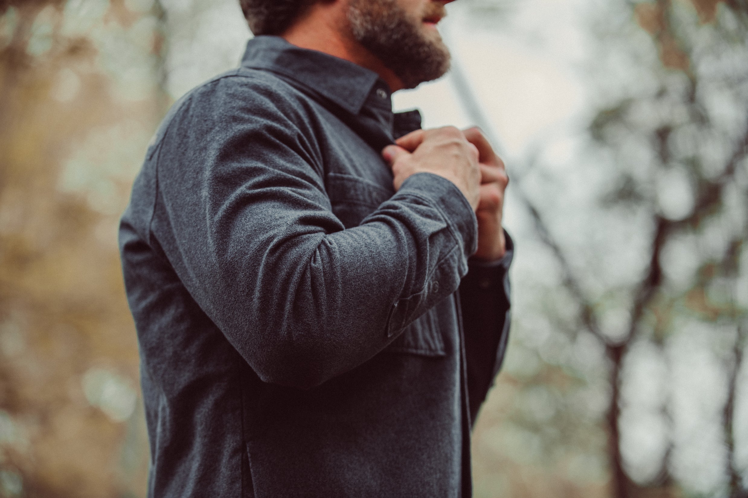 Lincoln Shirt Jacket for Men - Classic Plaid Flannel Shirt Jacket with Button Front & Chest Pocket | Perfect for Outdoor Camping, Hiking & Casual Fall Wear