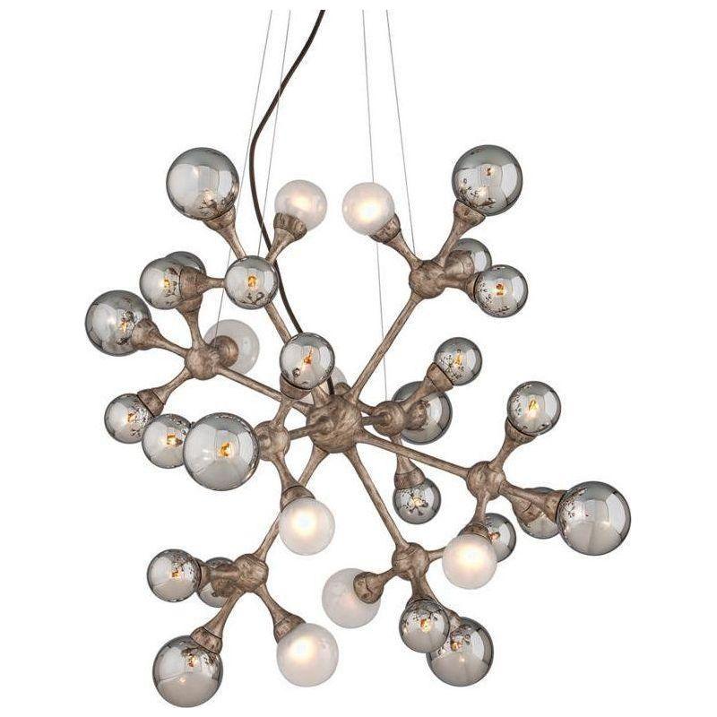 Modern Element Chandelier - Elegant Crystal Ceiling Light Fixture for Dining Room, Living Room & Bedroom | Perfect for Home Decor & Interior Design