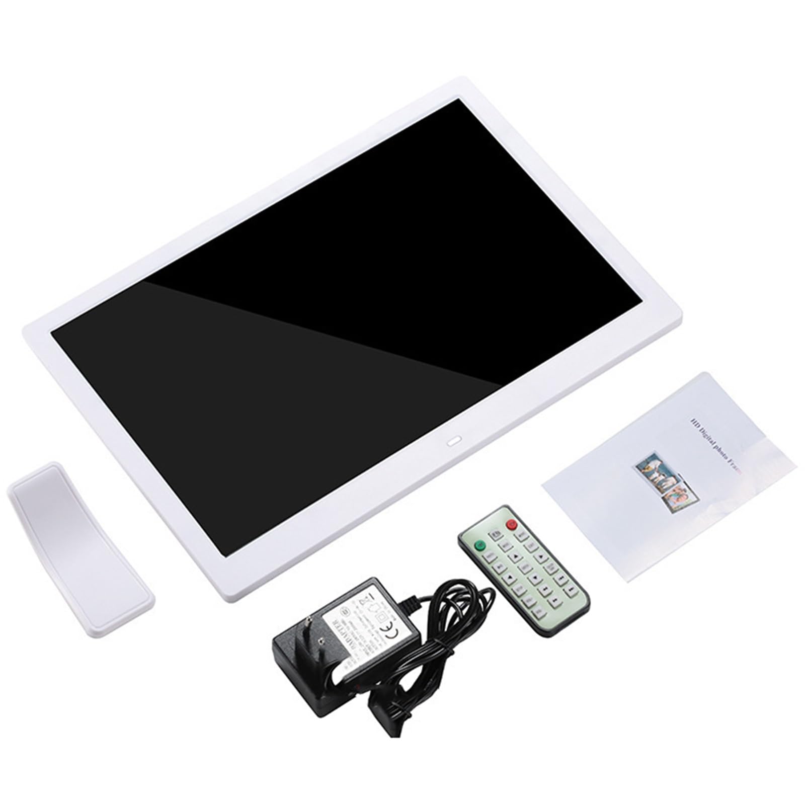 JTPMYFT 14-inch Smart Digital Photo Frame - Auto Play Electronic Picture Album & Video Player for Home, White - Perfect for Family Memories, Living Room Decor, and Gift Giving