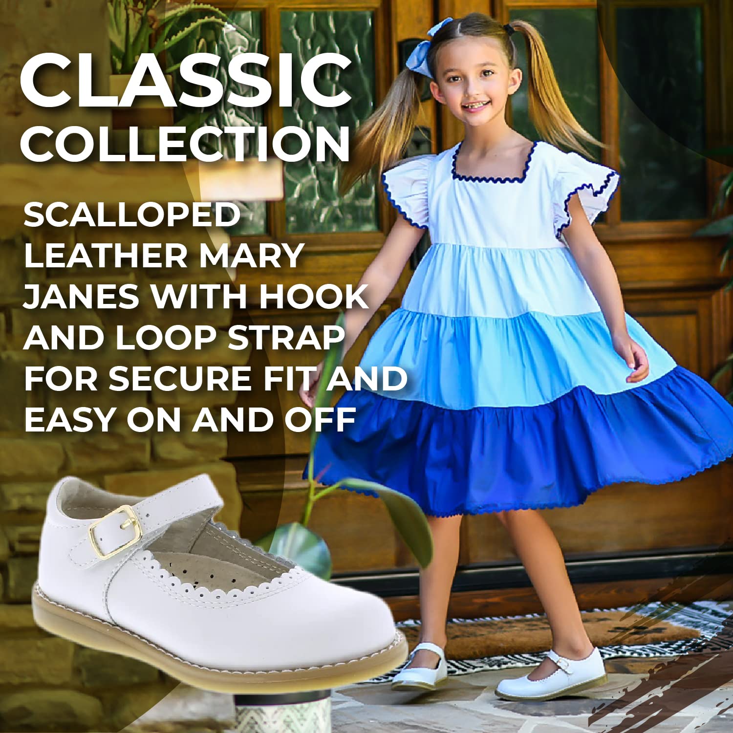 FOOTMATES Baby Girls Mary Jane Flats - Allie Style for Infant, Toddler & Little Kids | Comfortable & Stylish Shoes for School, Play & Special Occasions