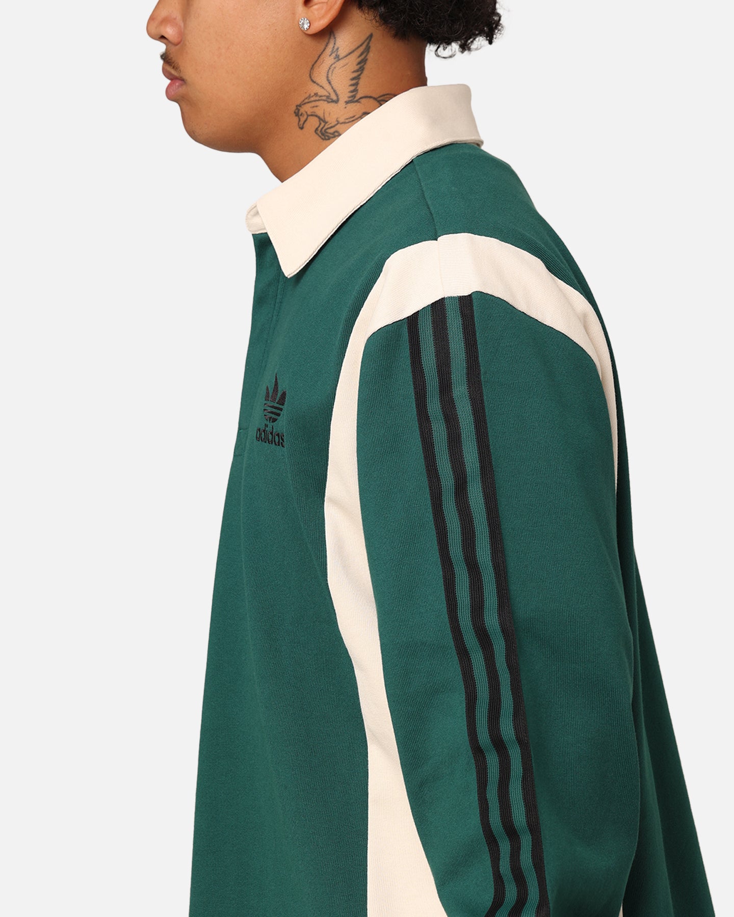 Adidas Men's Rugby Shirt - Green Athletic Performance Jersey for Rugby & Casual Wear | Breathable Moisture-Wicking Fabric | Training, Sports & Everyday Outfit