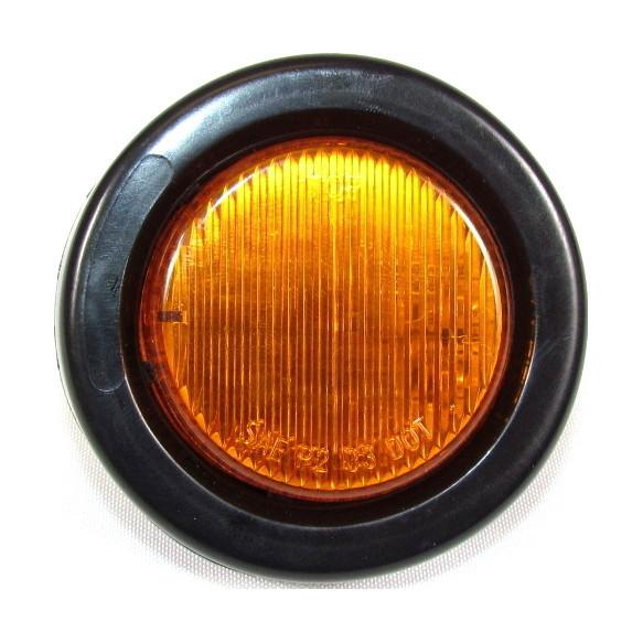 Fortpro 2 Round Clearance/Marker LED Light with 10 LEDs - Durable Waterproof Truck Trailer Lights for Off-Road Vehicles, Boats & Emergency Vehicles - Perfect for Night Driving, Safety Marking & Hazard Visibility