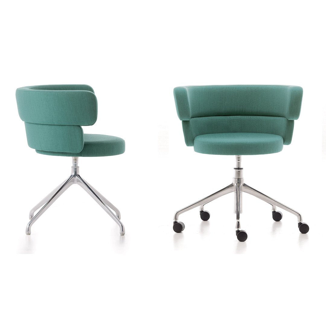 Ergonomic Swivel Office Chair with Gas Lift & Casters - Adjustable Height, 360-Degree Rotation for Home & Office Workspace Comfort