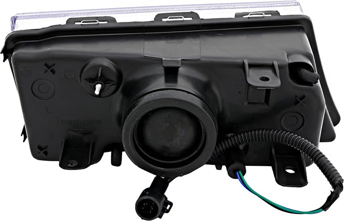 2003-2004 Mercury Grand Marquis Replacement Halogen Headlight Assembly Kit - Driver & Passenger Side Headlamps Set for Improved Night Visibility