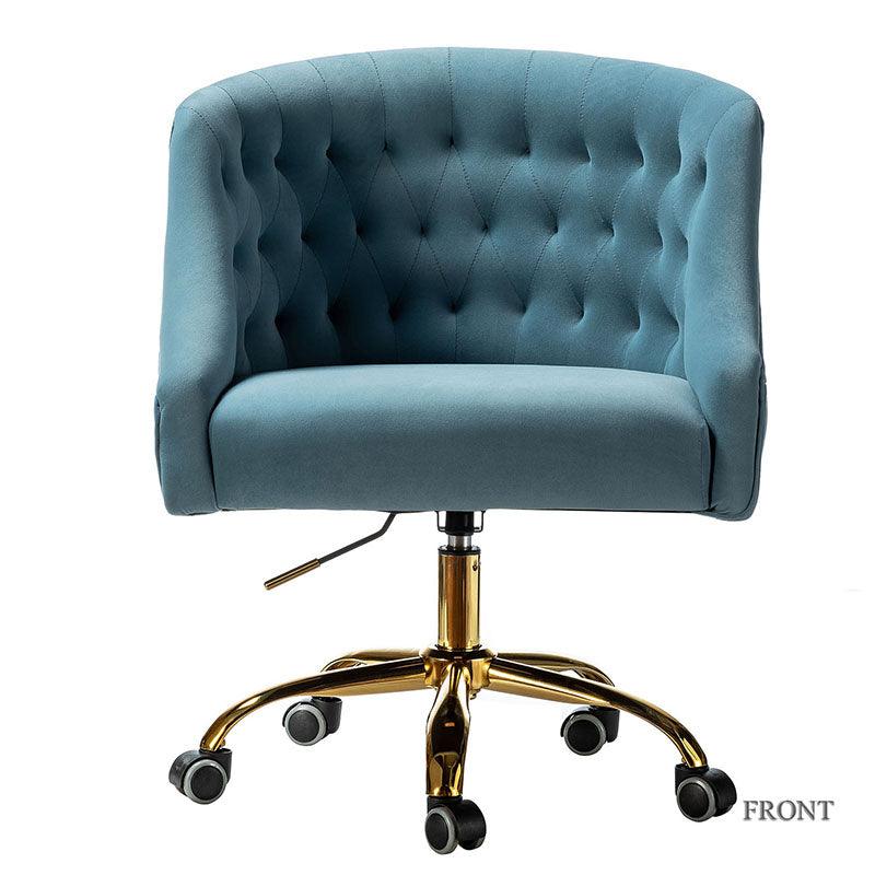 Penelope Velvet Tufted Office Chair - Ergonomic Executive Desk Chair with Lumbar Support - Perfect for Home Office, Gaming & Workspace Comfort