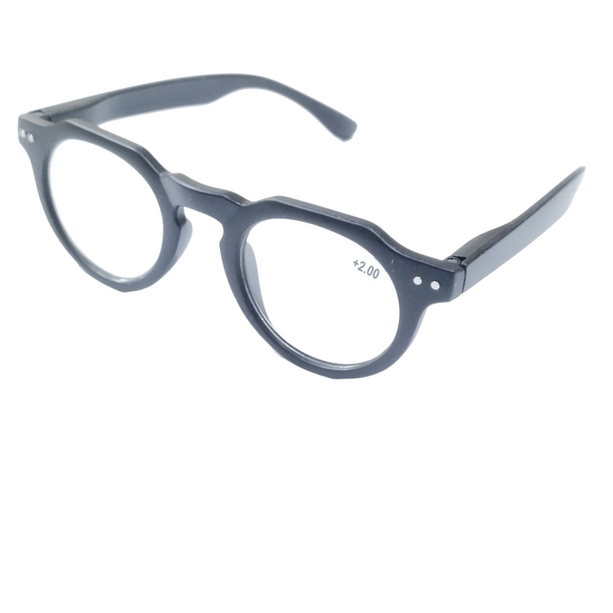 Round Hexa Full Frame Reading Glasses - Blue Light Blocking Computer Glasses for Men & Women - Perfect for Office Work, Reading, and Screen Time
