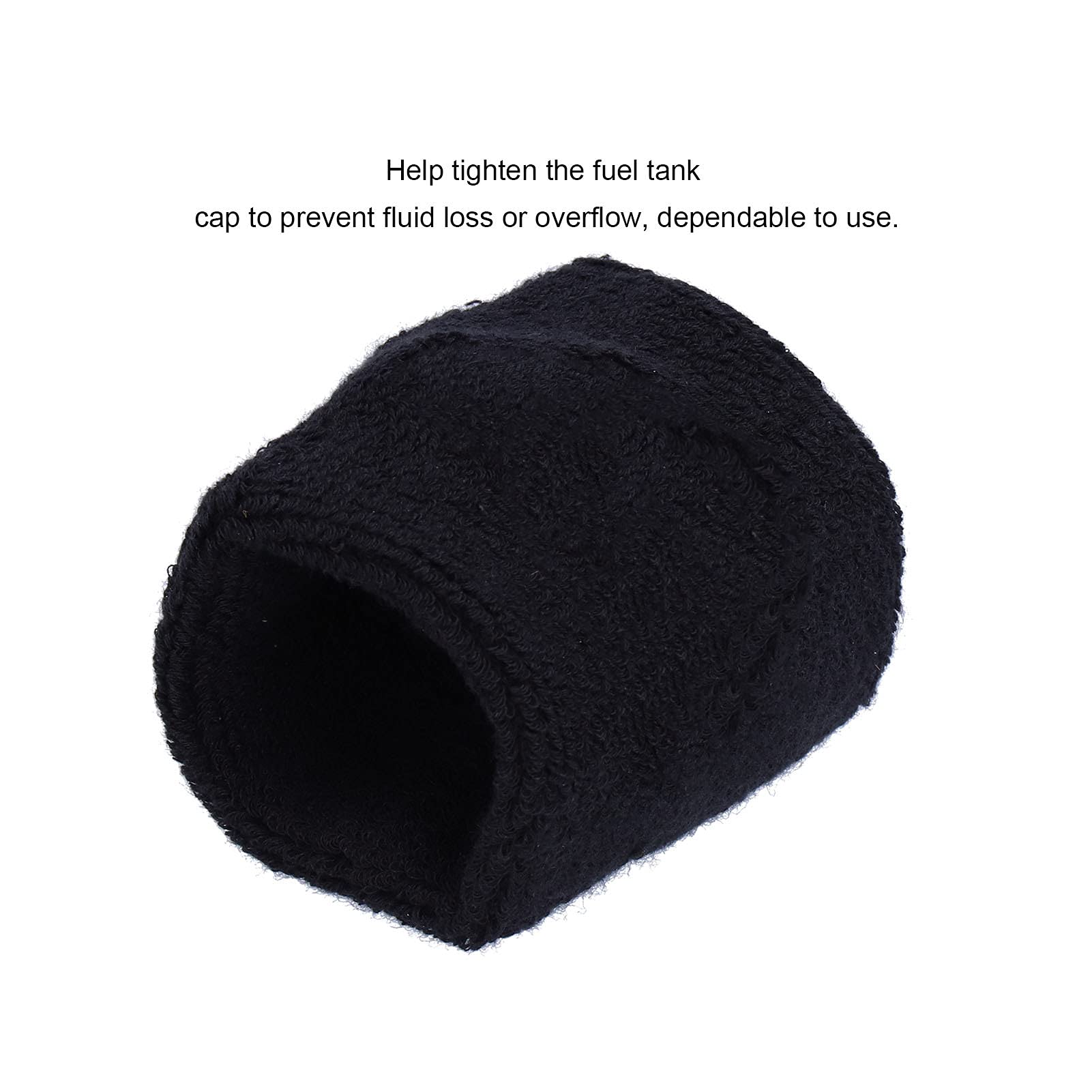 Fireproof Stretchable Plush Oil Tank Cover - Universal Fit for Car Oil Reservoir Tank Cap Sock | Protects from Heat & Debris | Perfect for Winter Protection & Engine Maintenance