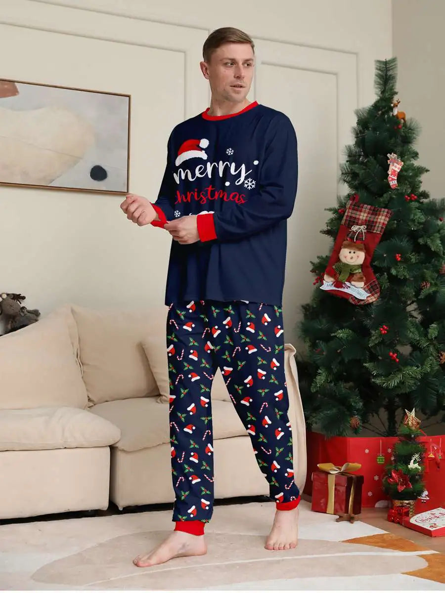 Printed Christmas Pajamas Sets for Family Matching Holiday Pjs - Cozy Festive Sleepwear for Christmas Morning & Family Photos