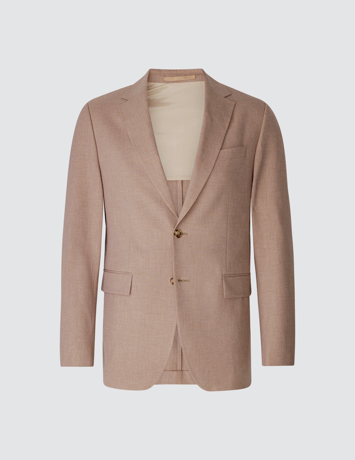 Essential Slim Blazer in Dusty Lilac Melange - Perfect for Office Wear, Business Meetings & Formal Events