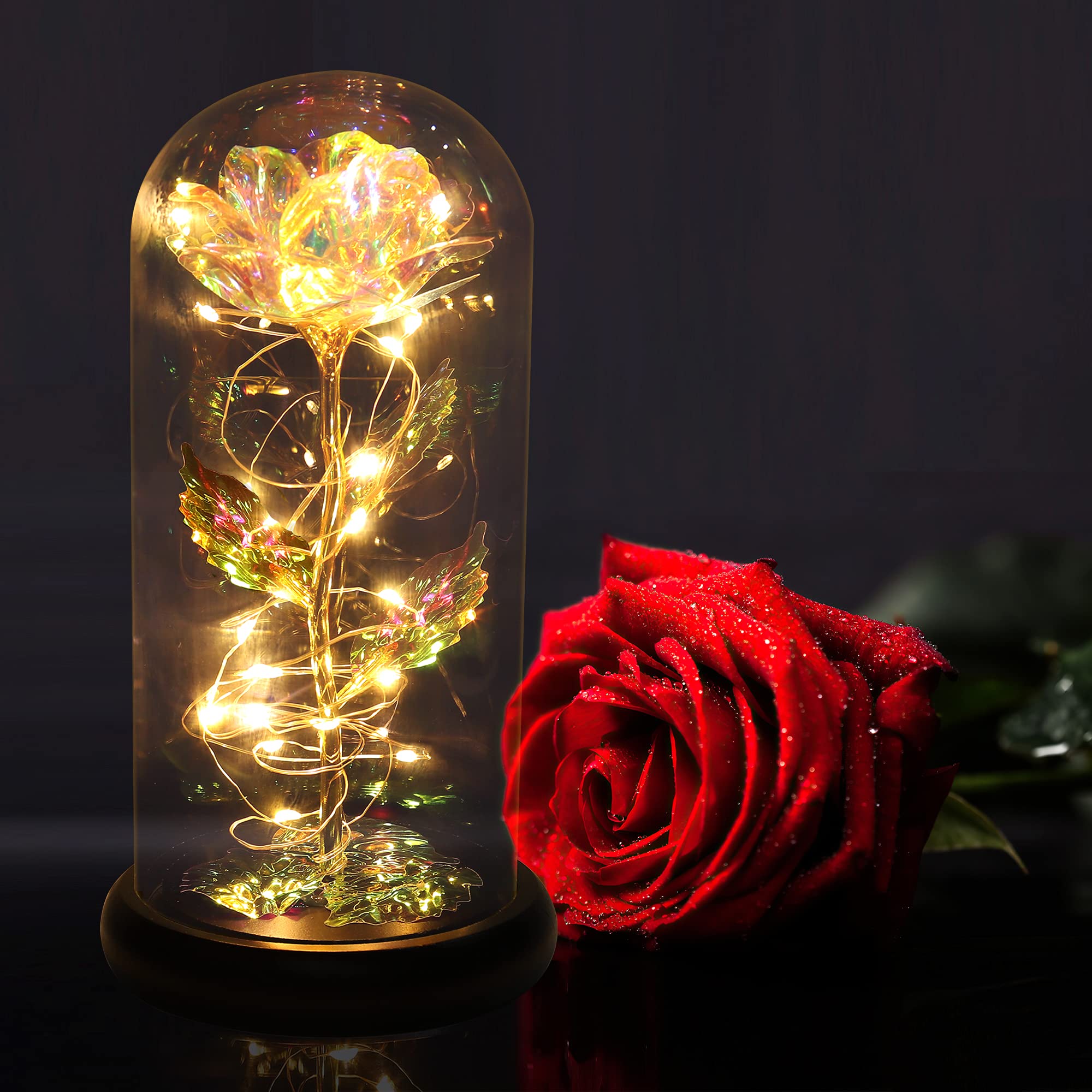 Romantic Rose Gifts for Women - Perfect for Mother's Day, Wedding, Anniversary, Birthday & Valentine's Day | Thoughtful Present for Girlfriend, Wife & Loved Ones | Ideal for Home Decor, Romantic Surprises & Special Occasions