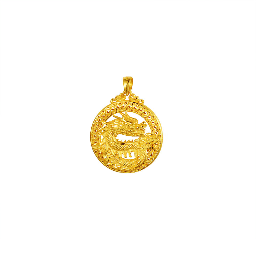 24K Gold Pendant Necklace for Women - Elegant 14K/18K/24K Solid Gold Jewelry Gift for Her - Perfect for Anniversary, Birthday & Valentine's Day