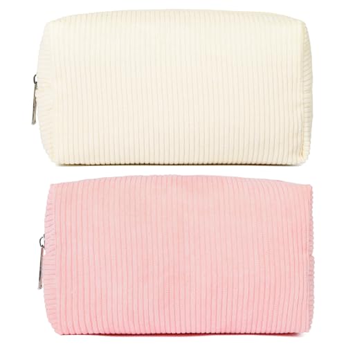 Corduroy White&Pink