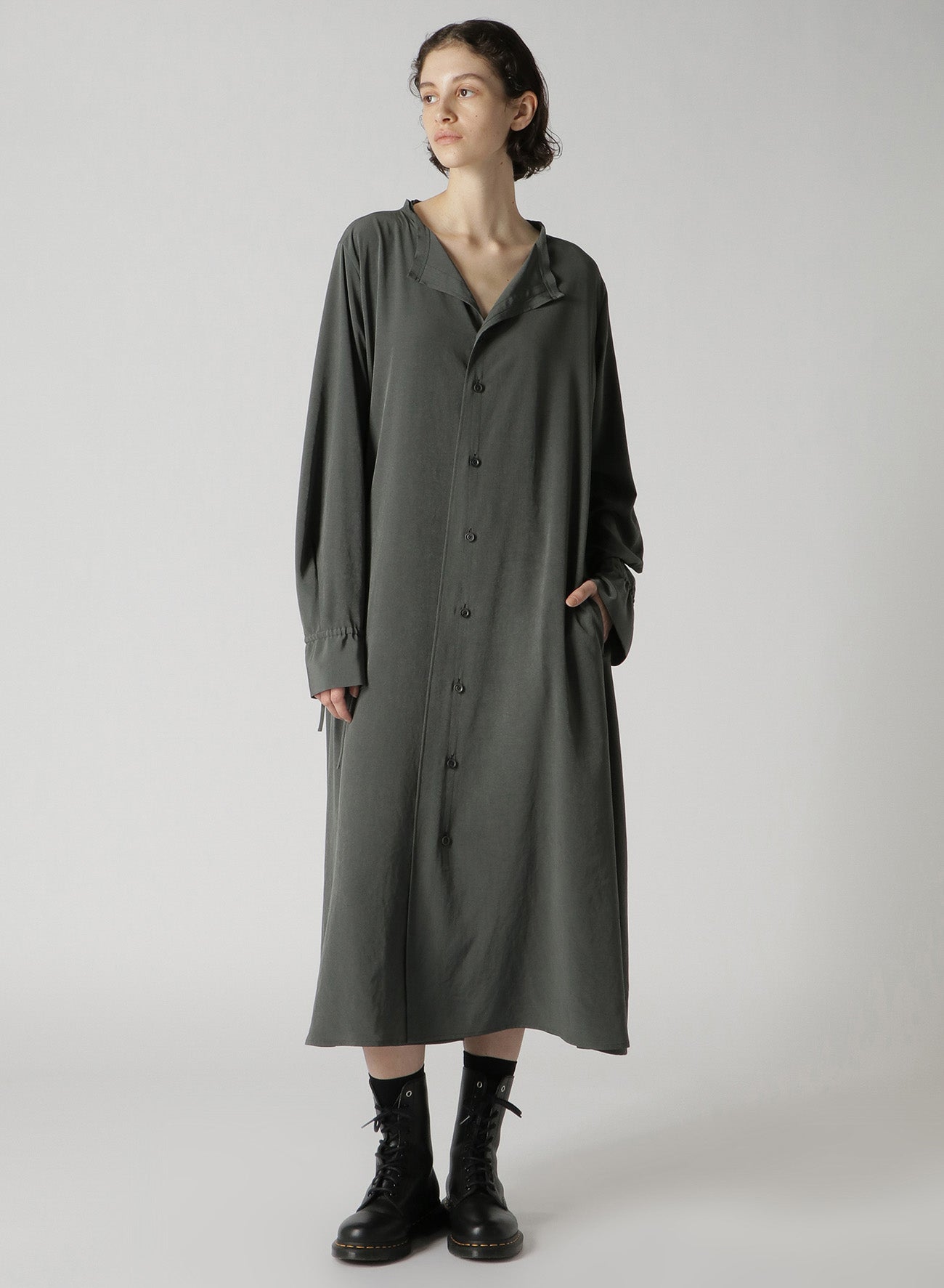 Stylish Collarless A-Line Dress for Women - Elegant & Comfortable Casual Wear for Parties, Work, and Everyday Outfits