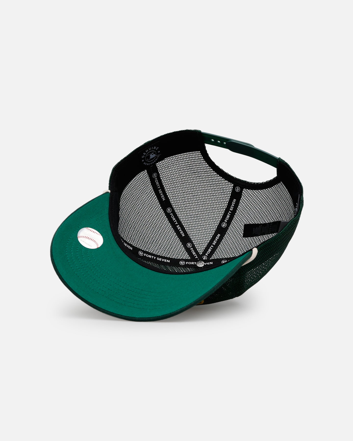 47 Brand Oakland Athletics 'Mesh' Hitch Trucker Snapback Cap - Green - Perfect for Baseball Games, Casual Wear & Sports Fan Collections