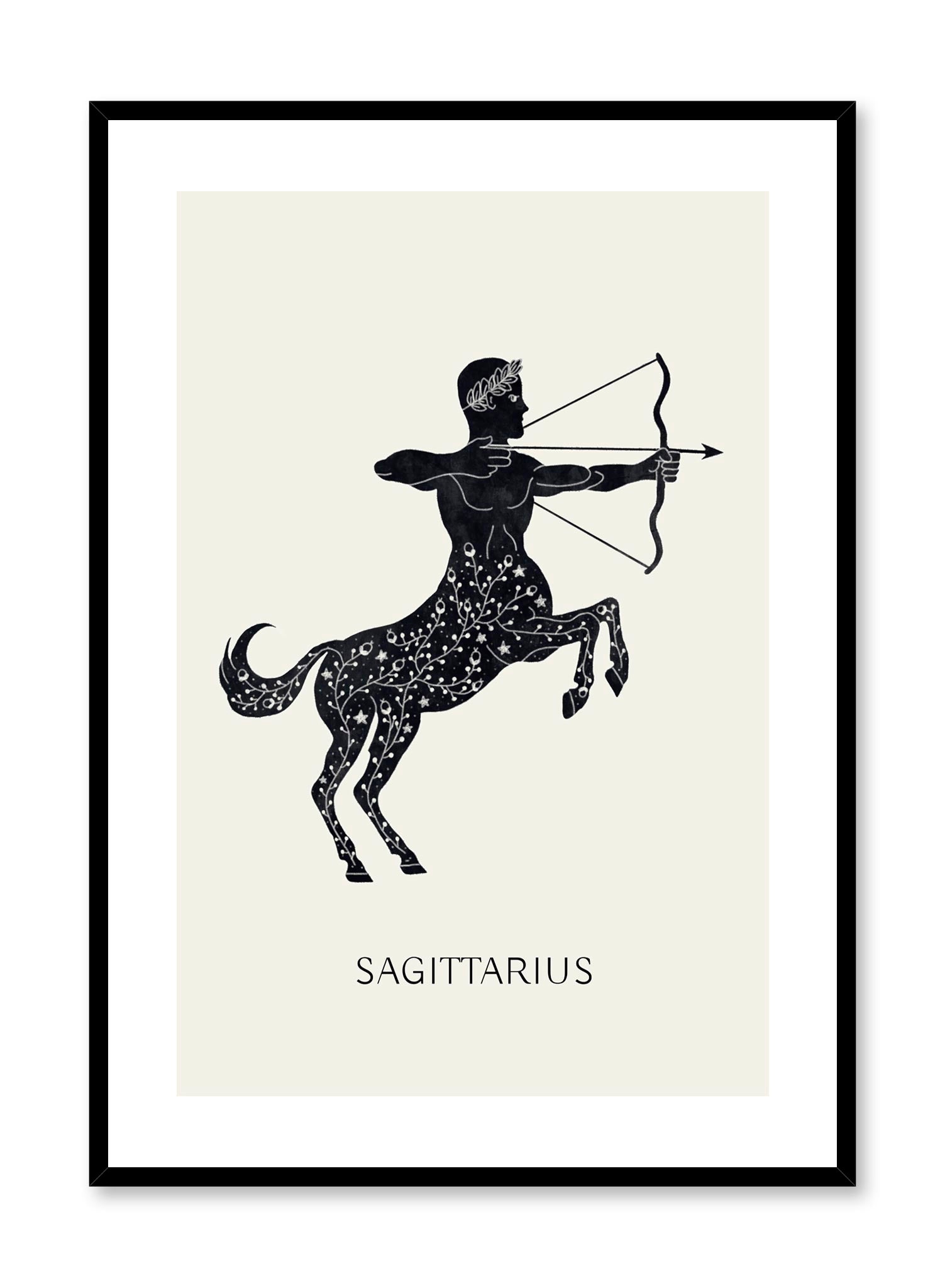 Sagittarius Zodiac Sign Poster - High Quality Astrology Wall Art for Home & Office Decor - Perfect for Bedroom, Living Room, or Gift