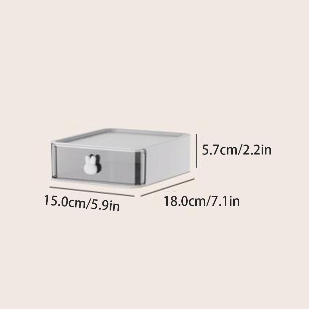 Stylish Plastic Countertop Pen Holder with Drawer - Large Capacity Desk Organizer, Stackable Stationery Storage Box for Home & Office Use | Perfect for Desks, Study Tables, and Workspaces