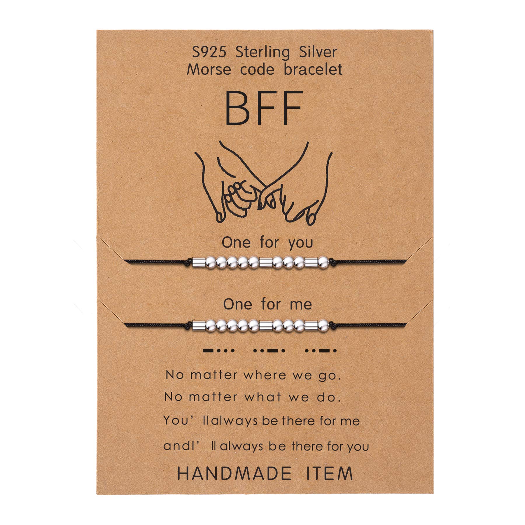 KGBNCIE Morse Code Bracelet for Women - Inspirational & Funny Friendship Gift - Perfect for Birthdays, Anniversaries & Special Occasions