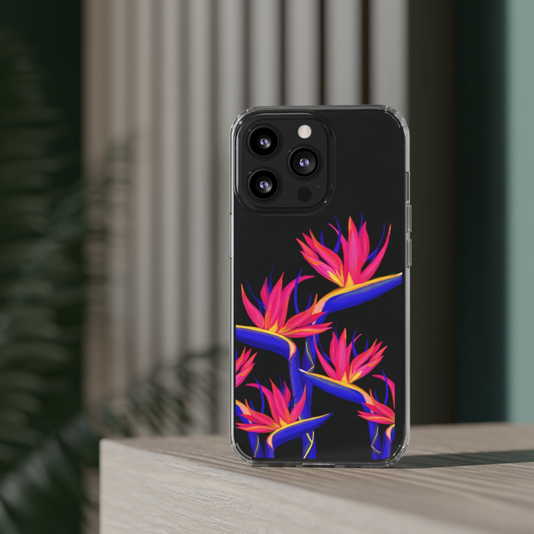 Pua Manu Neon Clear Phone Case - Shockproof & Scratch-Resistant Protective Cover for iPhone & Samsung - Perfect for Outdoor, Travel & Daily Use