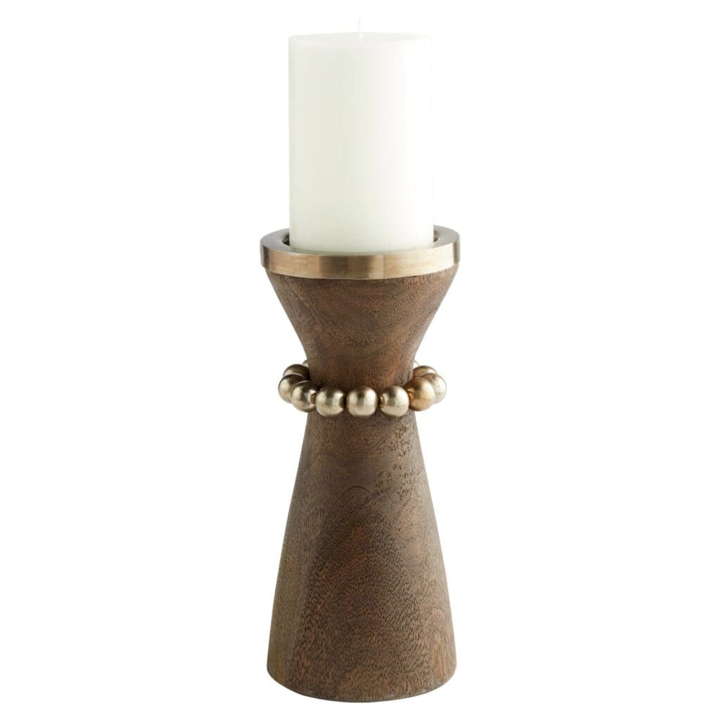 Cyan Design 11511 Parvati Candle Holder - Antique Silver Small Decorative Home Accent for Dining Table, Mantel, or Wedding Decor