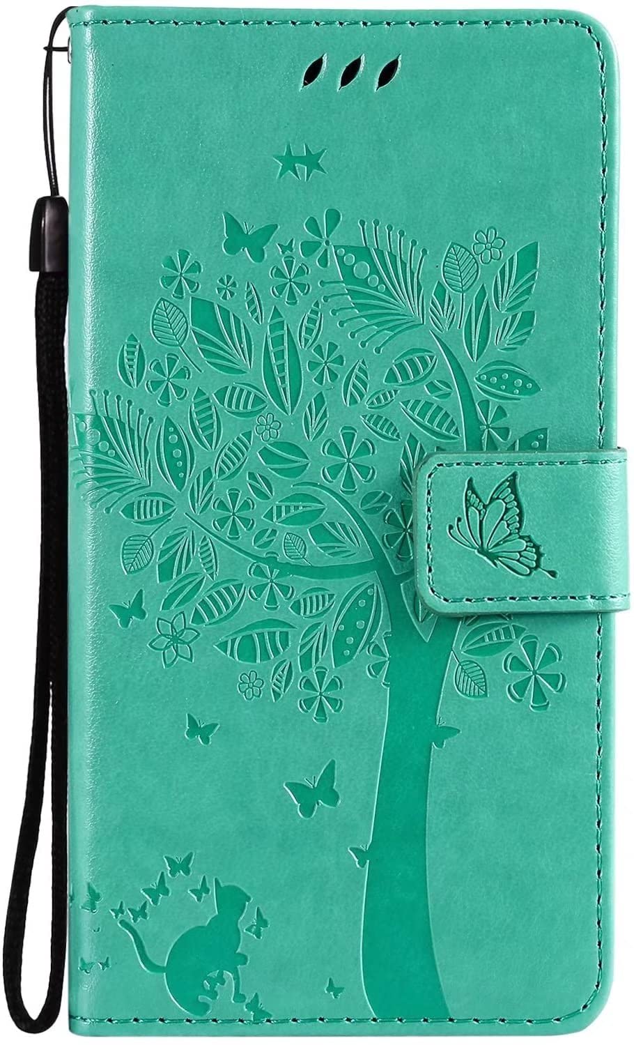 Premium Samsung Galaxy C7 Wallet Case - Shockproof TPU Interior & Trendy PU Leather Flip Cover (Green) | Perfect for Daily Use, Travel & Business Meetings