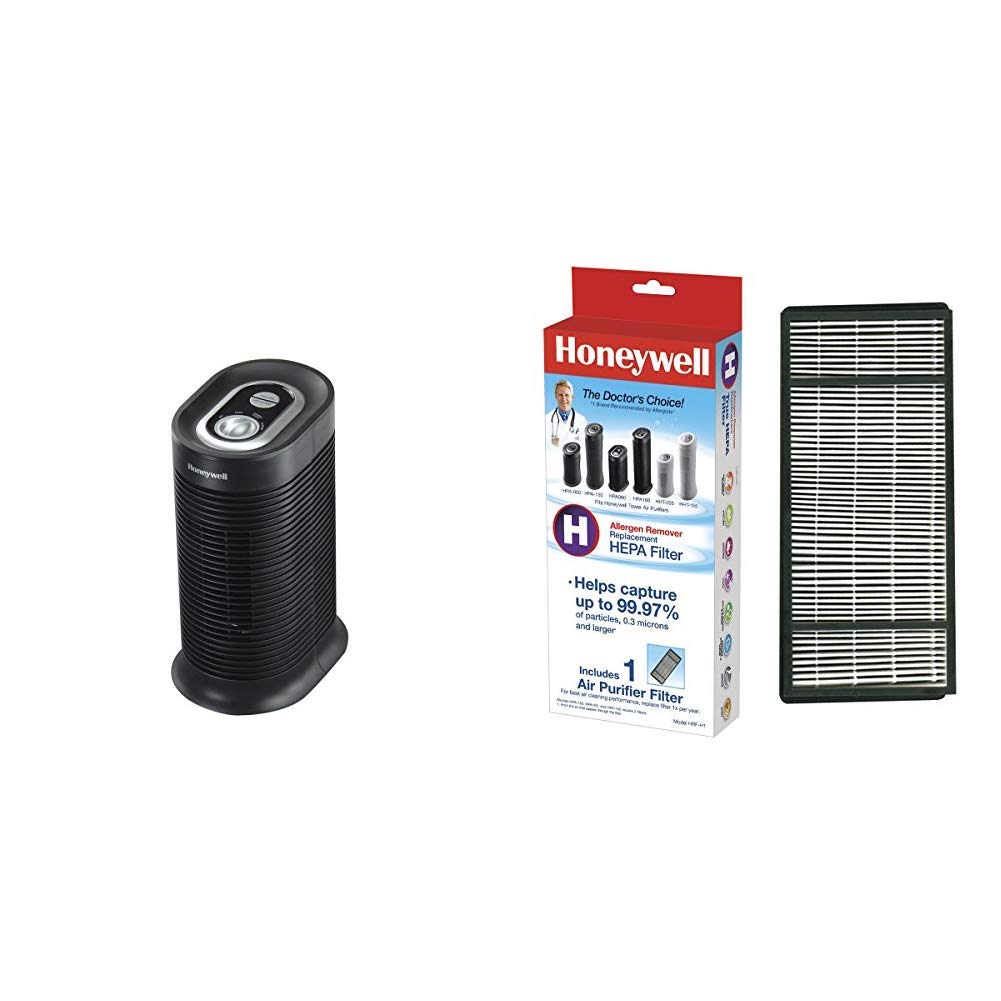 Honeywell DH-HPA060 True HEPA Air Purifier Replacement Filter - HRF-H1 (Black) for Allergies, Dust & Pet Dander - Compatible with Honeywell HPA060 Series Air Purifiers | Perfect for Bedrooms, Living Rooms & Offices