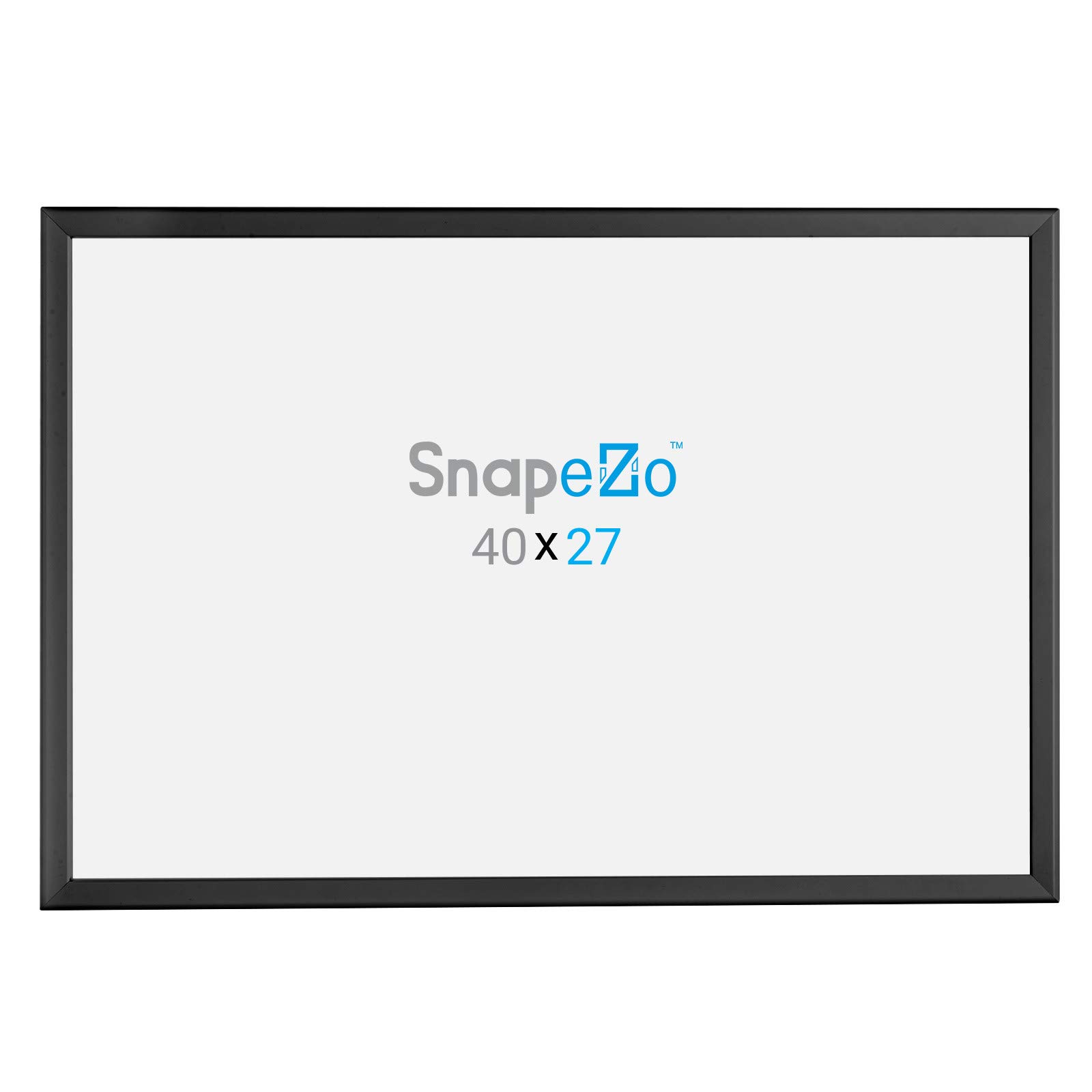 SnapeZo 3-Pack 27x40 Inches Black Movie Poster Frames - Front Loading Snap Frames with 1.25
