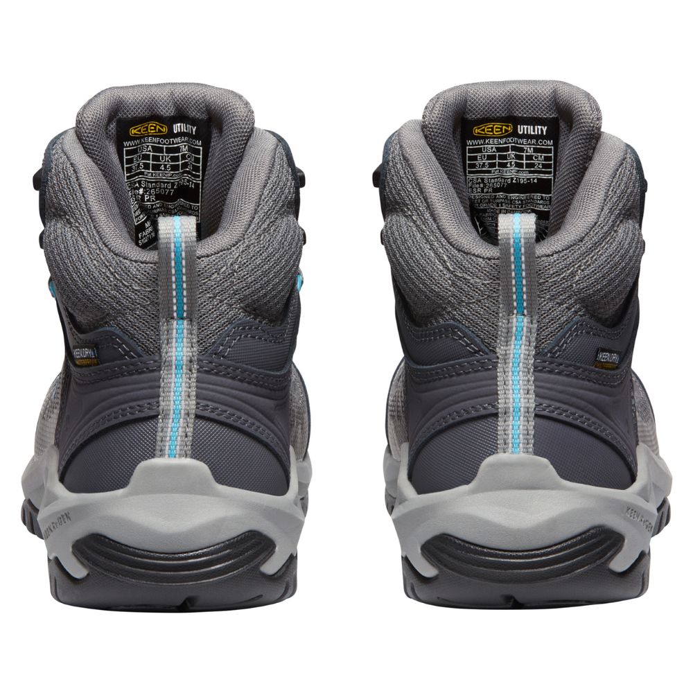 Keen Reno Women's Waterproof Composite Toe Work Shoes - Grey (1027116) | Slip-Resistant Safety Boots for Construction, Hiking & Outdoor Work