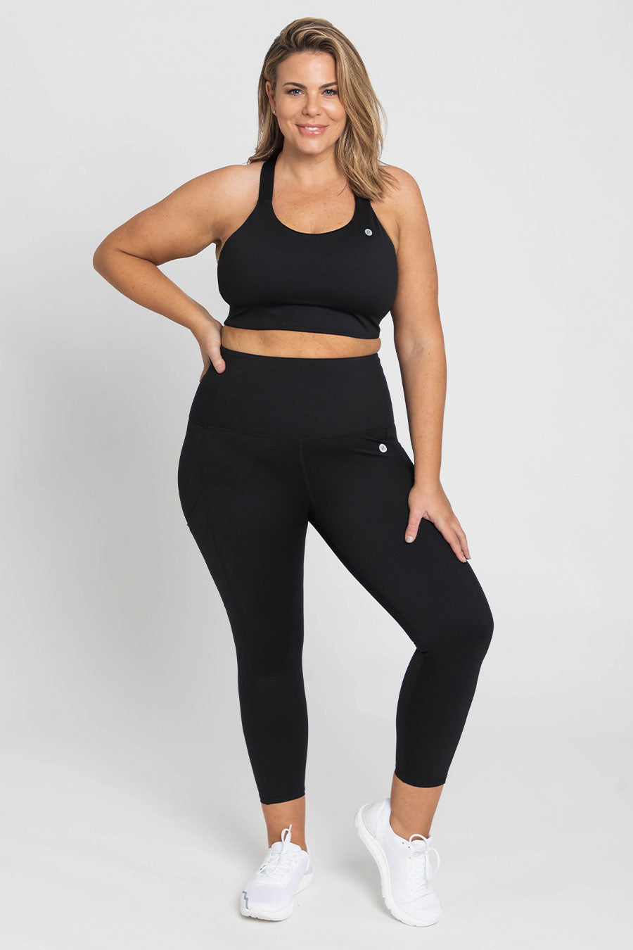 Adjustable Utility Move Bra - Comfortable & Supportive for Yoga, Running & Daily Wear - Black