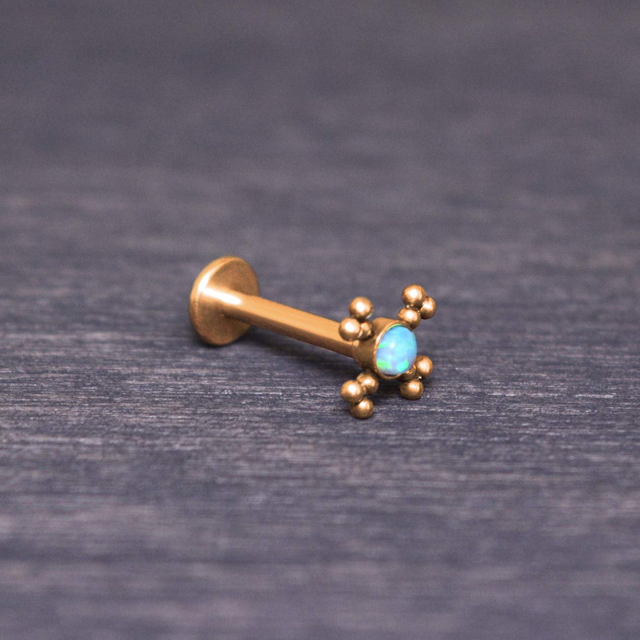 Surgical Steel Labret Piercing Jewelry - Internally Threaded Lip Ring, Monroe Stud & Opal Medusa Piercing for Women | Hypoallergenic Body Jewelry for Lip, Nose, Eyebrow Piercings | Perfect for Everyday Wear, Parties & Self-Expression
