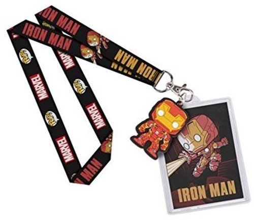 Funko Pop! Iron Man Collectible Figure with Lanyard - Perfect for Keychains, ID Badges & Comic Con Events