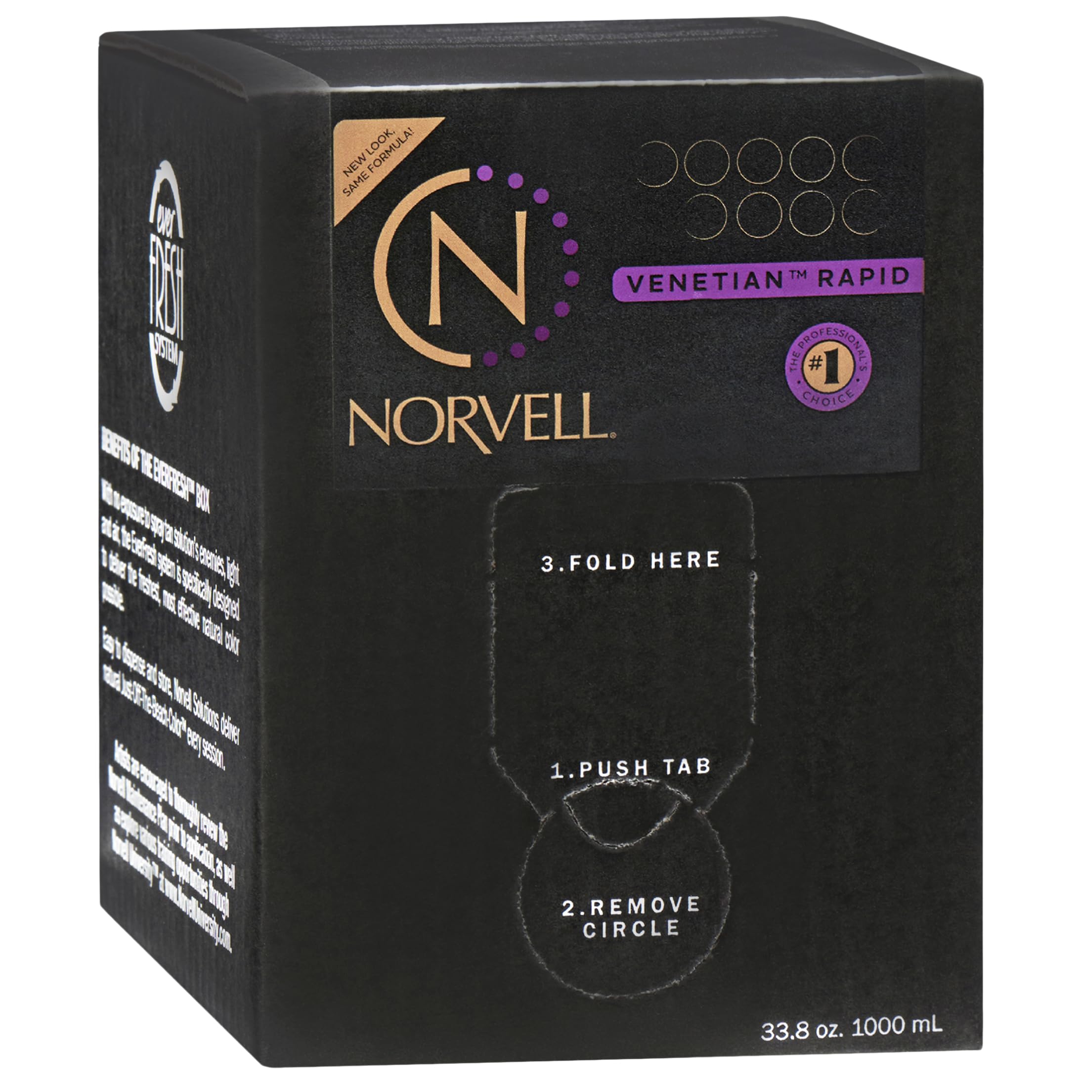 Norvell Premium Sunless Tanning Solution - Venetian One, 1 Liter | Natural-Looking Self Tanner for Face & Body | Perfect for Spray Tanning, At-Home Tanning & Special Occasions
