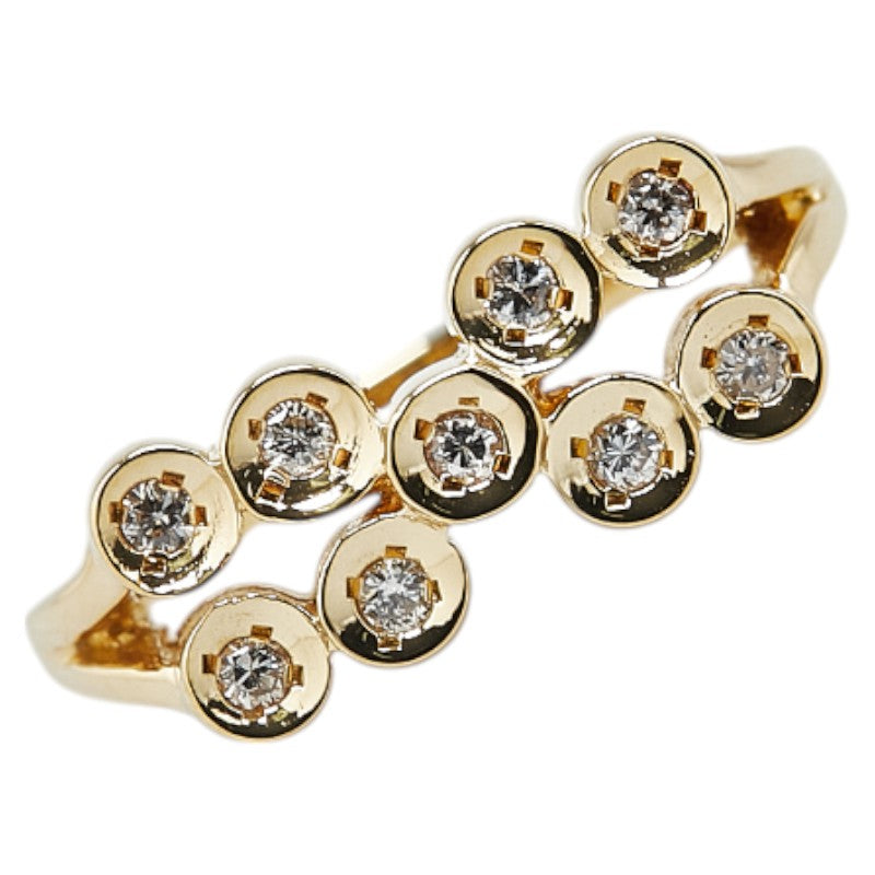 18K Yellow Gold Diamond Ring for Women - Elegant Solitaire Engagement & Wedding Band - Perfect Gift for Anniversary, Proposal, or Special Occasion
