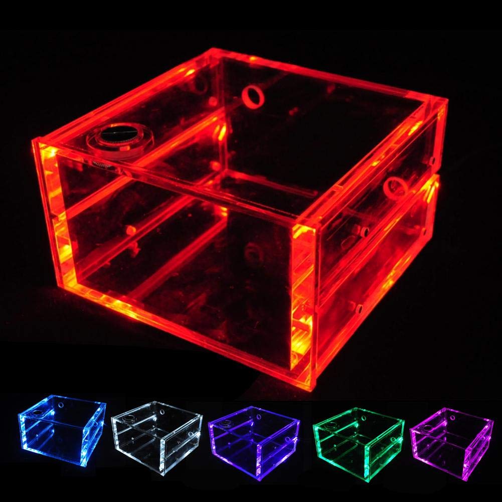 1.25L Transparent Acrylic PC CPU Water Cooling Block with Reservoir - High Performance Radiator for Custom Liquid Cooling PC Builds - Ideal for Gaming Rigs, Workstations, and Overclocking Systems
