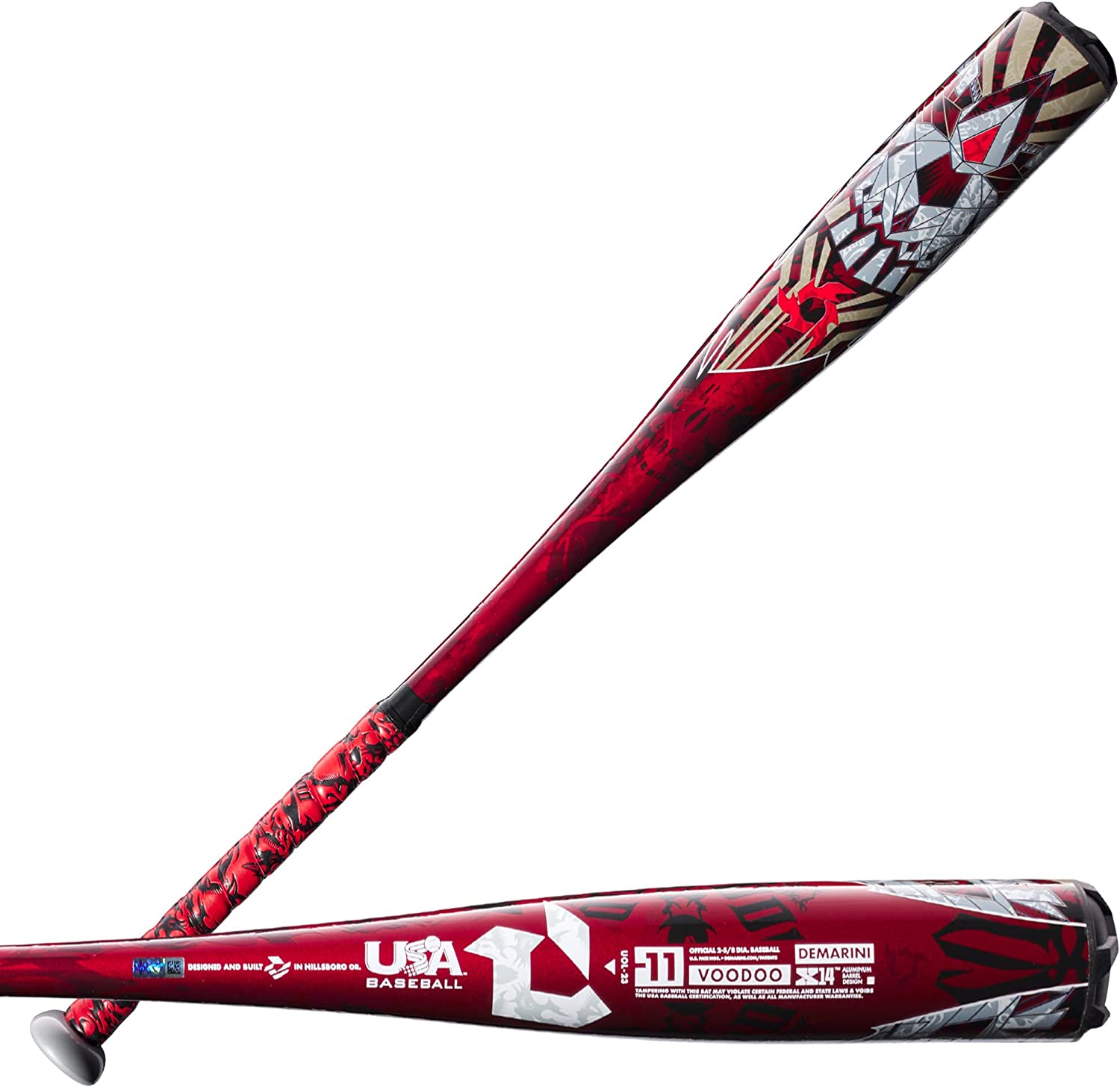 2023 DeMarini Voodoo One (11) USA Youth Baseball Bat 2 5/8