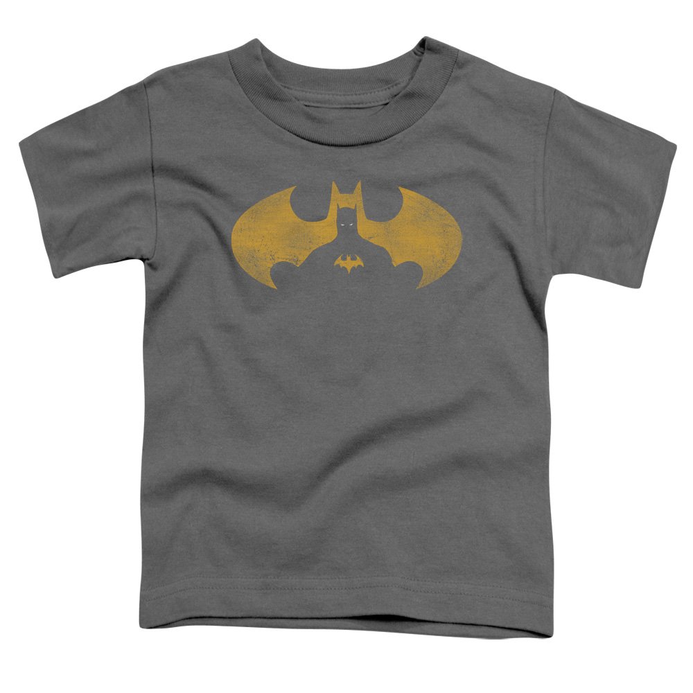 Batman Bat Symbol Unisex Toddler T-Shirt for Boys & Girls - Soft Cotton Tee for Playtime & Superhero Dress-Up