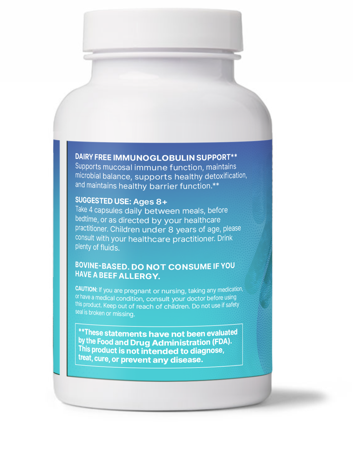 Microbiome Labs Mega IgG2000 Immune Support Capsules - 120 Count | Gut Health & Immune System Booster | Perfect for Daily Wellness & Travel Protection