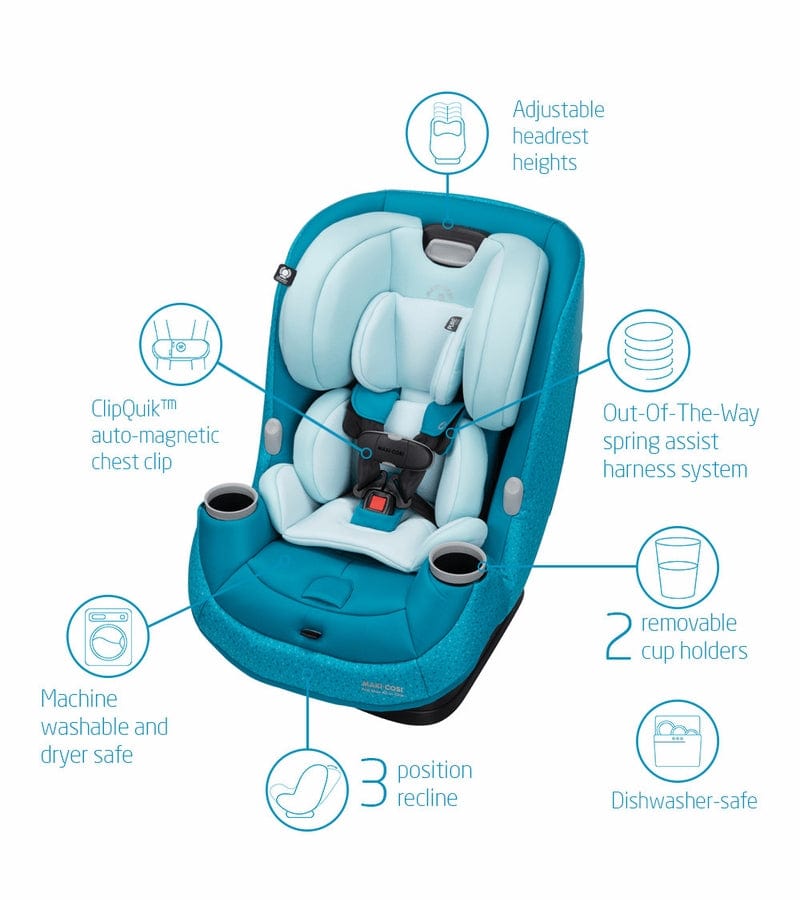 Maxi Cosi Pria Max All-in-One Convertible Car Seat for Infants & Toddlers - 3-in-1 Rear/Front Facing & Booster - Premium Safety & Comfort - Perfect for Travel & Daily Commutes