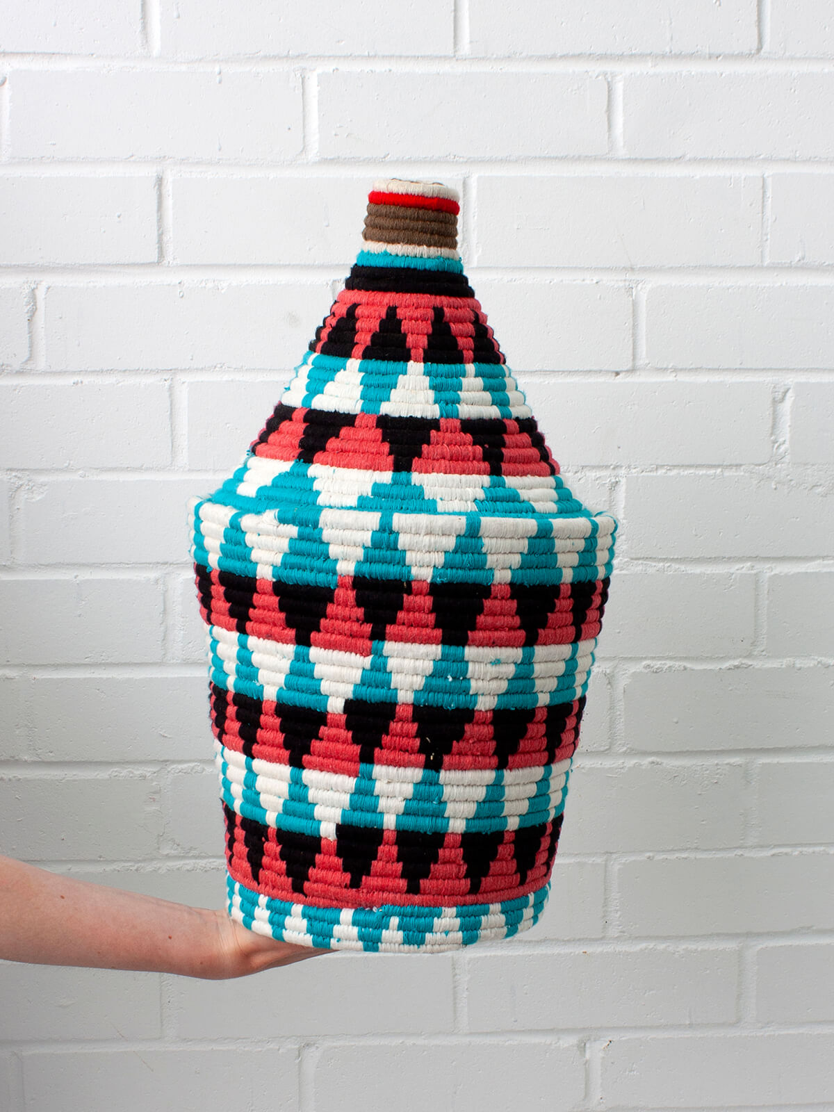 Handmade Moroccan Wool Pot - Premium Handcrafted Ceramic Planter with Traditional Design for Home & Garden Decor - Perfect for Indoor Plants, Succulents, and Floral Arrangements