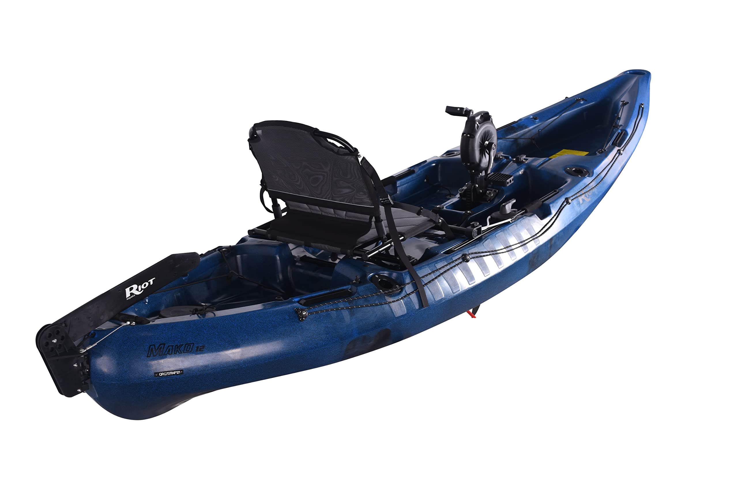 **Mako 12 Pedal Drive Fishing Kayak – Lightweight, Comfortable Adjustable Seat, 4 Rod Holders, Large Storage | Impulse Drive Pedal System & Advanced Rudder Control | Perfect for Lakes, Rivers & Coastal Fishing**