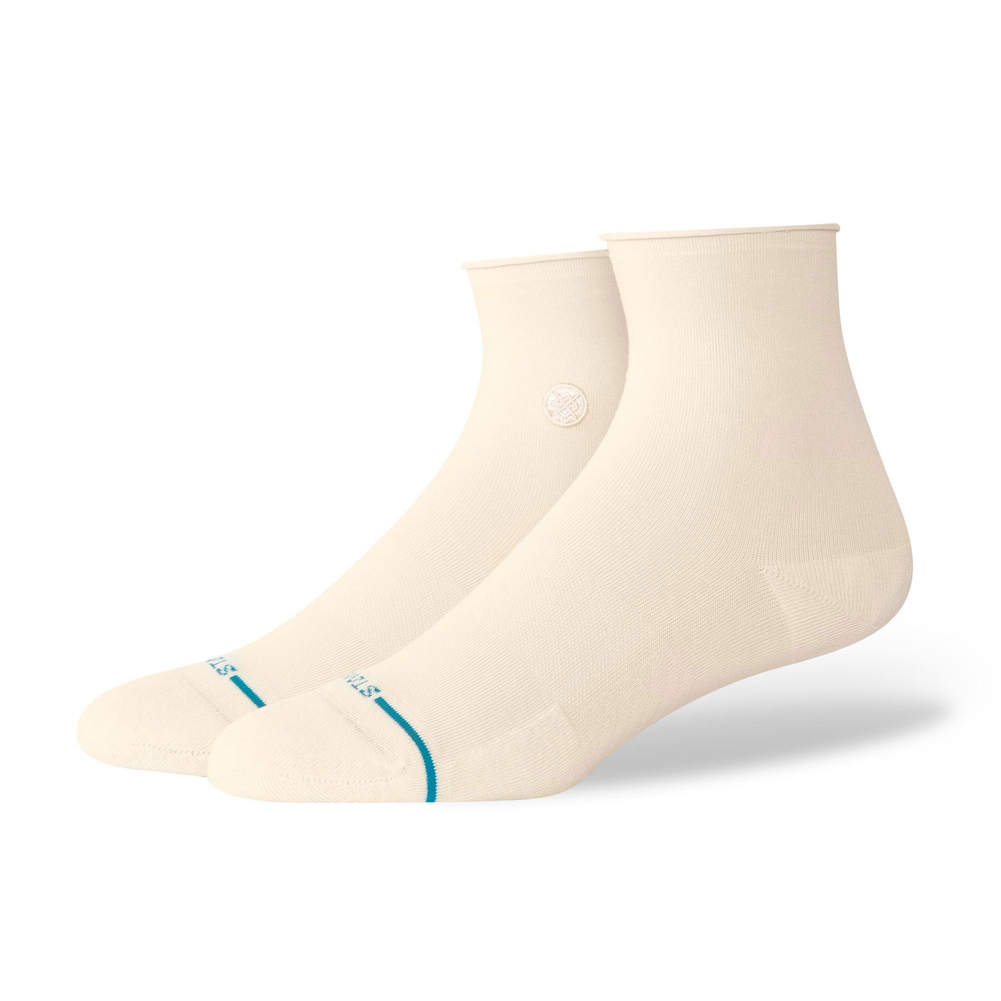 Breathable Adult Quarter Socks - Soft Cotton Crew Socks for Men & Women (Cream Color) - Perfect for Running, Gym Workouts & Everyday Comfort