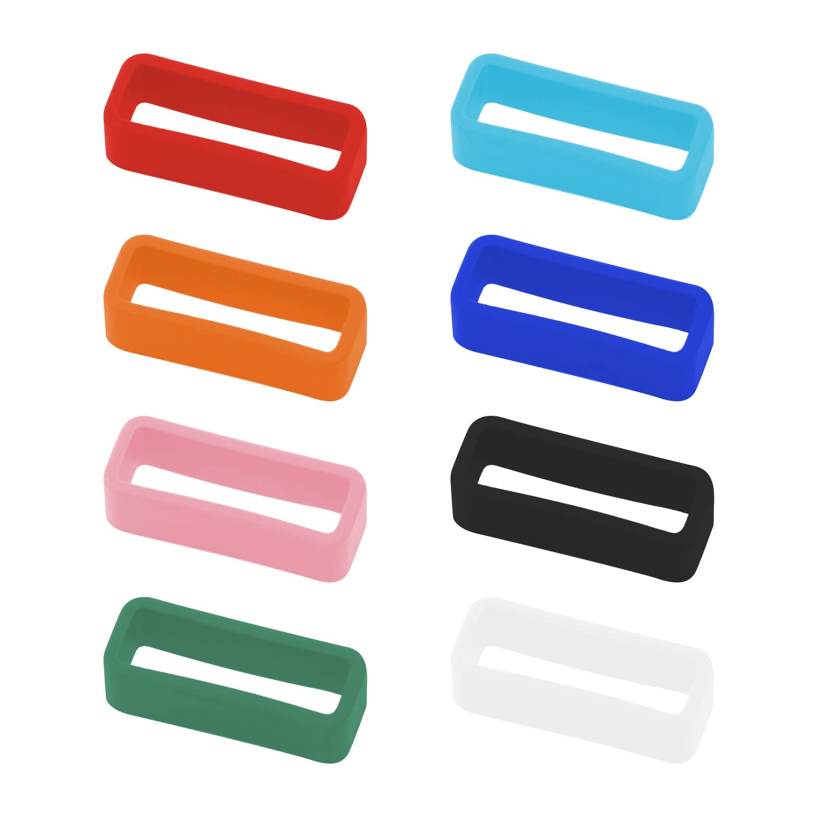 8 Pack Rubber Watch Band Loops - Smart Watch Strap Holder for Sports & Daily Wear