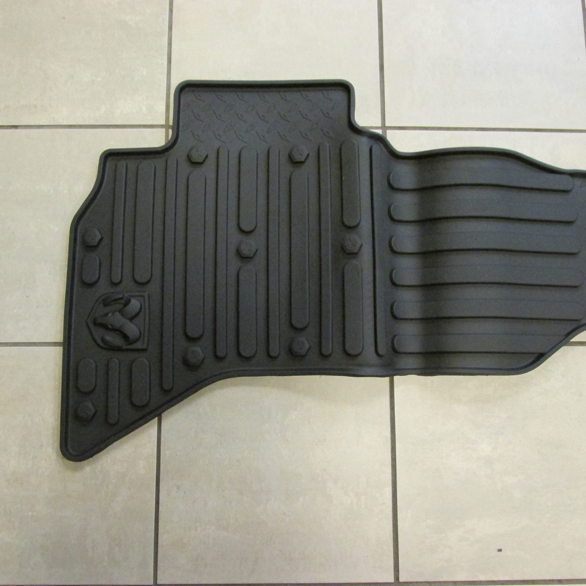 Mopar 82213406 Black All-Weather Floor Mats for Jeep Wrangler & Gladiator - Durable, Non-Slip Car Floor Liners for Off-Road, Snow, Mud & Rain Protection