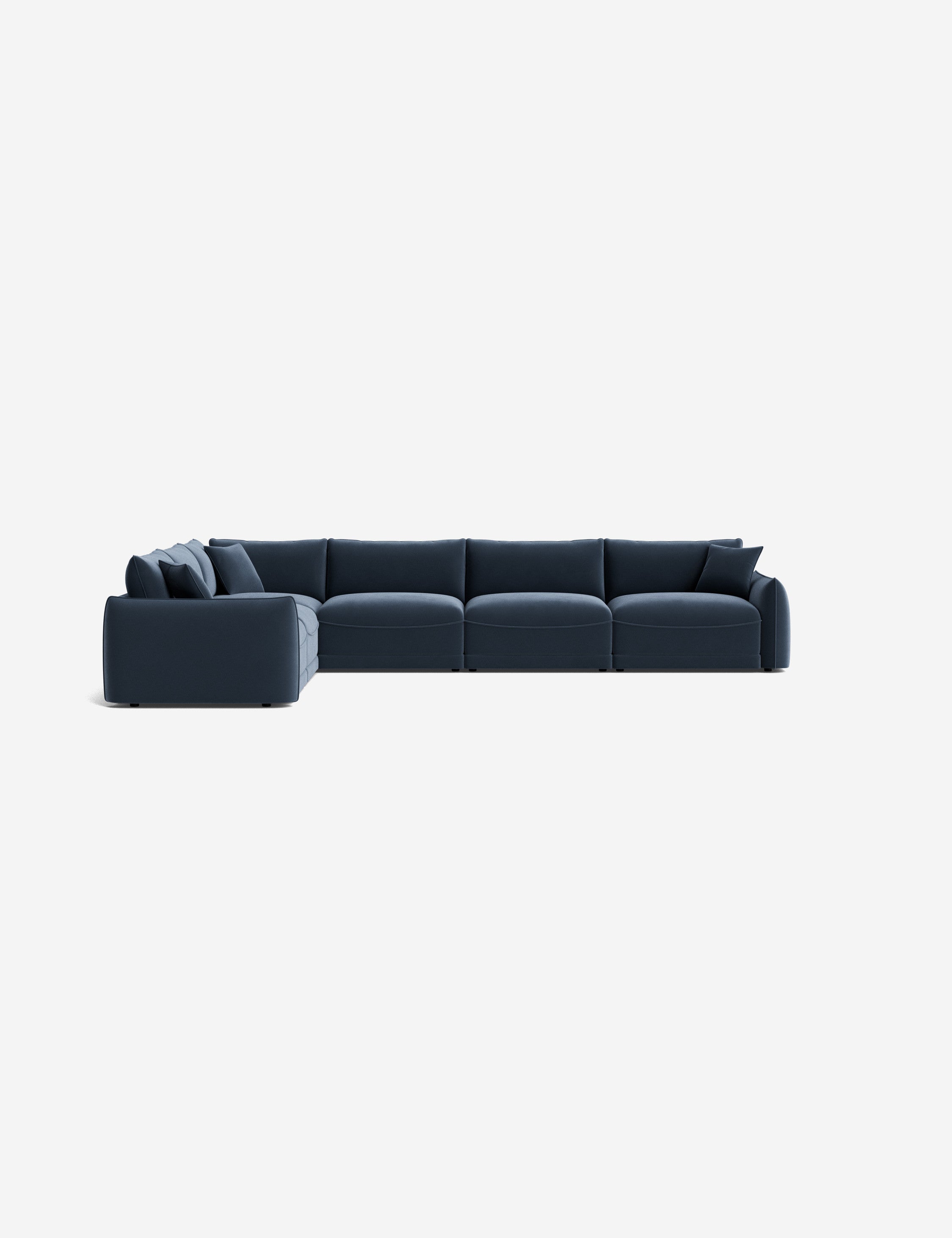 Balmer Modular Corner Sectional Sofa - Modern L-Shaped Couch with Reversible Chaise, Soft Fabric Upholstery for Living Room, Family Room & Home Theater Comfortable Seating